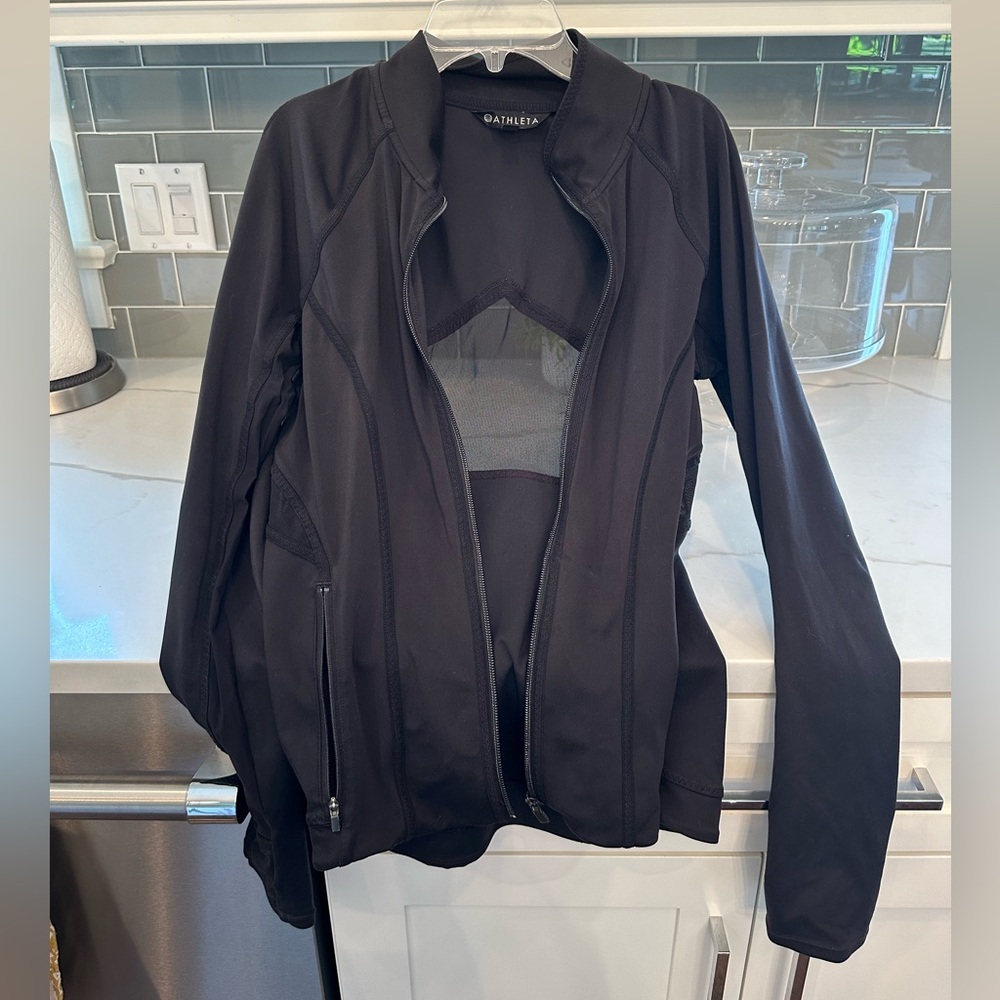 Athleta zip up black size small